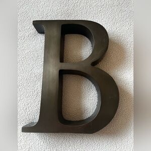 Restoration Hardware Brown Letter B Sculpture